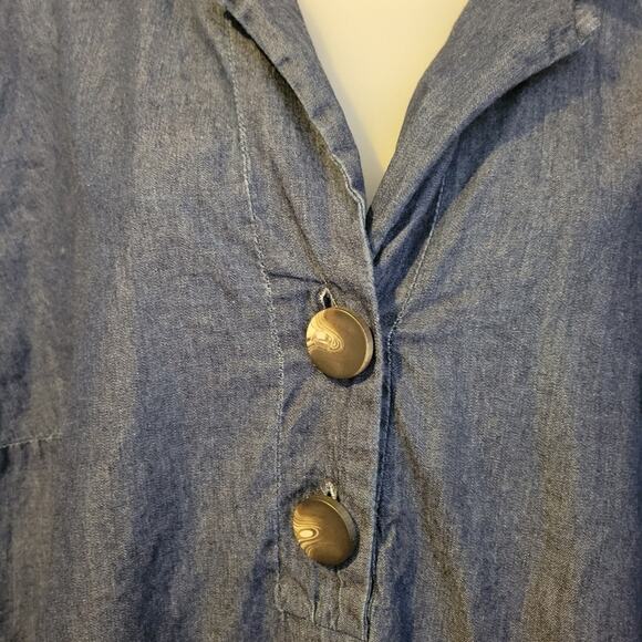 SALE-Millenium women's dark blue jean loose fitting pull over dress size 2x - Picture 4 of 11